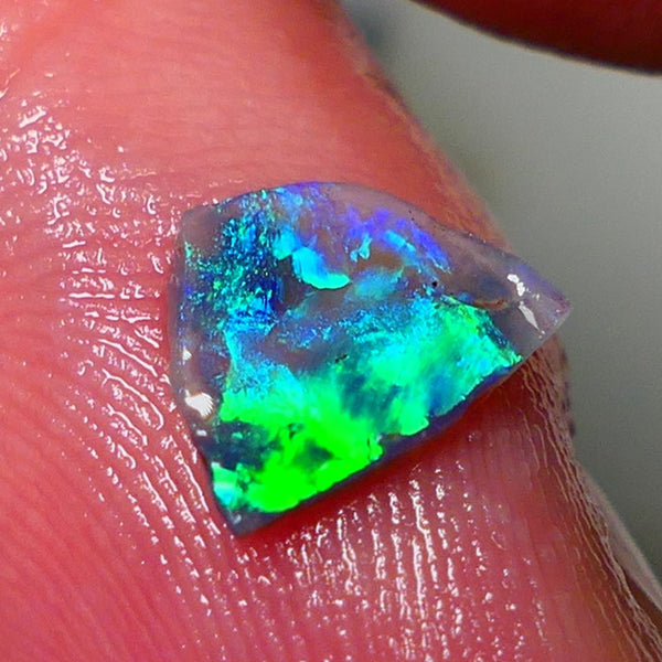 Mulga® Rough Rub Opal 0.50cts Dark Crystal Base Seam Totally Amazing Bling Brightness electric Multifires Suits Inlay 9x6x1mm NSW023