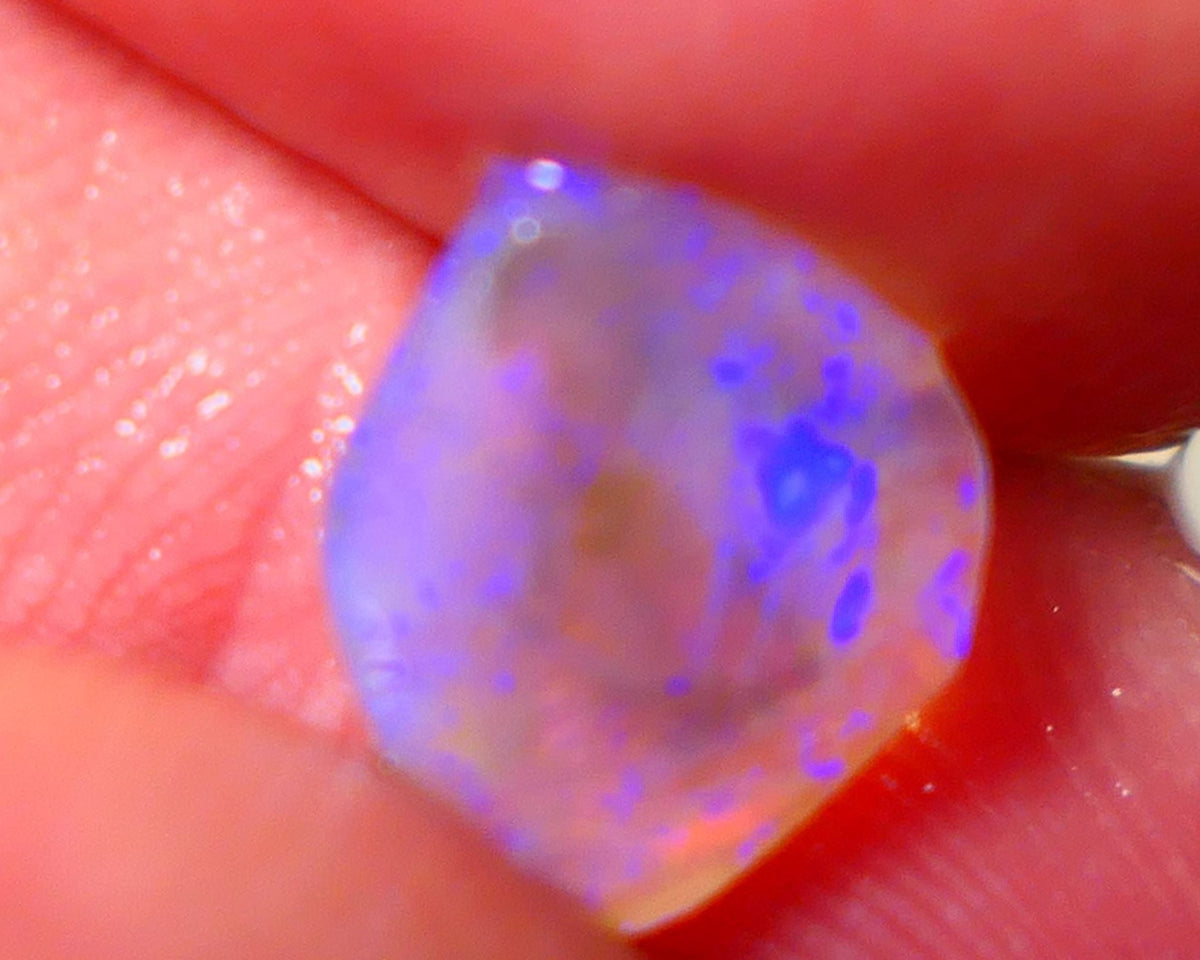 Lightning Ridge Rough / Rub Dark Crystal base Seam opal Miners Bench® 1.25cts gorgeous bright blue fires 10x8x2mm NS161