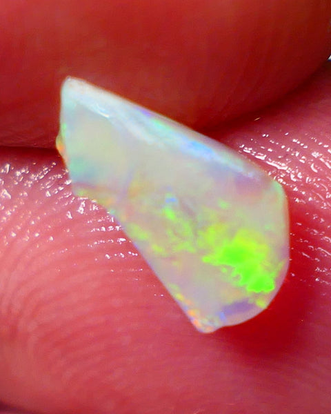 Lightning Ridge Rough / Rub Light Base Seam opal Miners Bench® 0.90cts Gorgeous Bright Yellow dominant M.Fires 10x5x3mm NS150