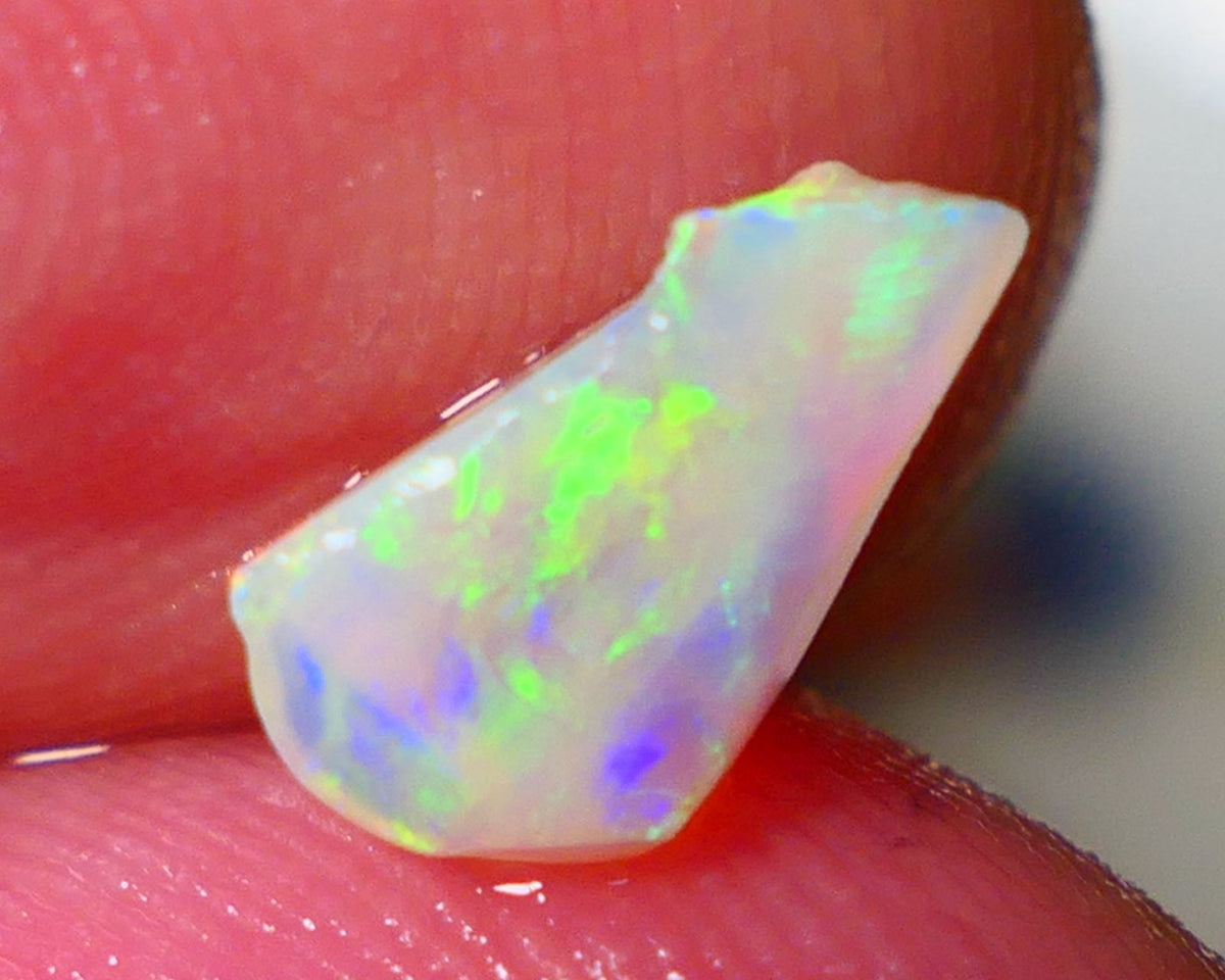 Lightning Ridge Rough / Rub Light Base Seam opal Miners Bench® 0.90cts Gorgeous Bright Yellow dominant M.Fires 10x5x3mm NS150