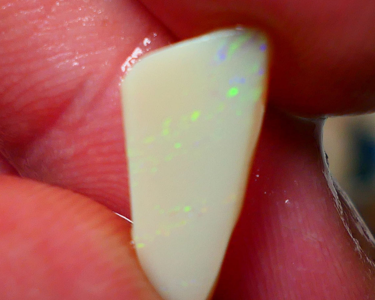 Lightning Ridge Rough / Rub Dark Seam opal 2.20cts Nice Yellow Fires 15x7x2mm NS157