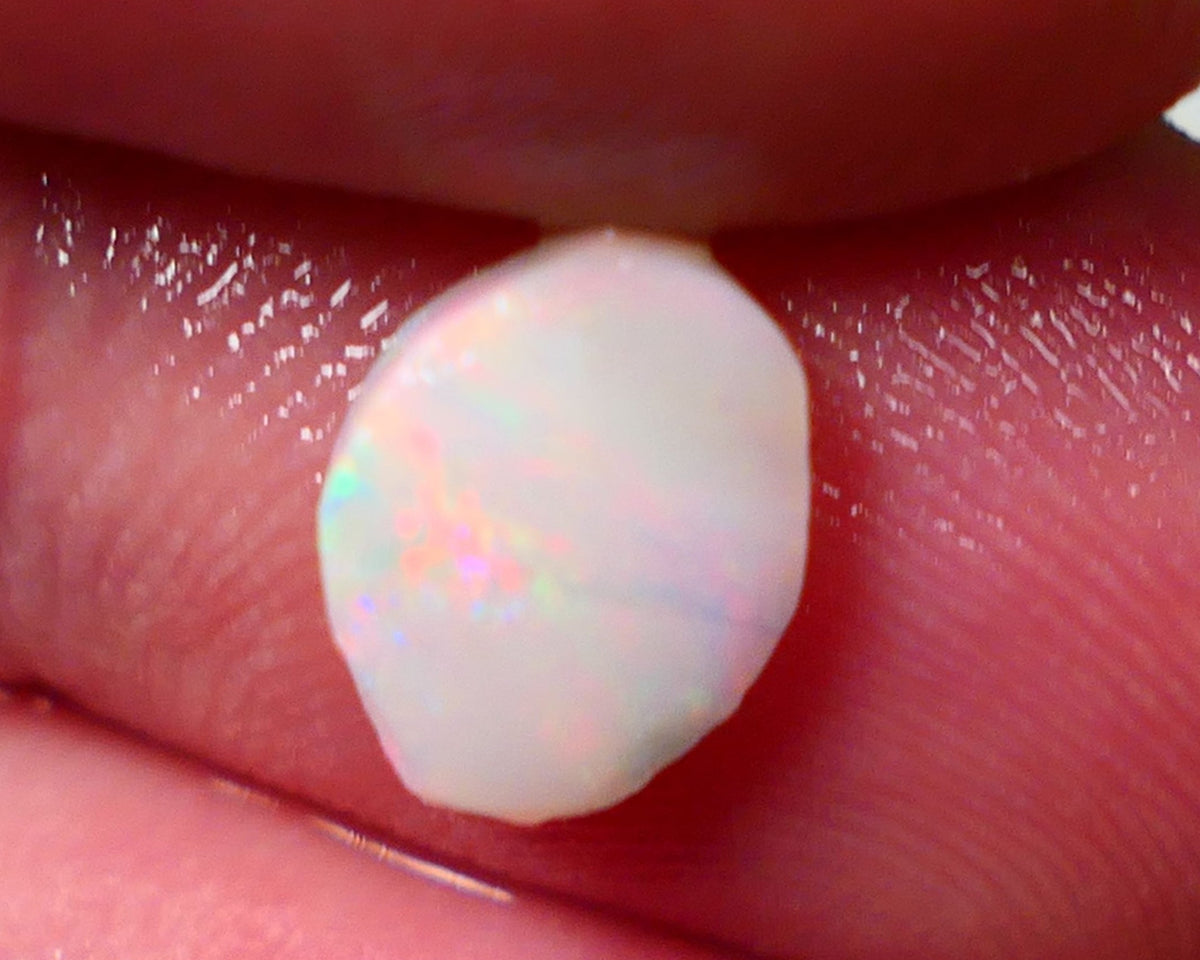 Lightning Ridge Rough / Rub Light Base Seam opal Miners Bench® 1.10cts Pink / Red dominant M.Fires 9x6x3mm NS164