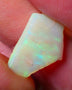 Coober Pedy Opal Rough / Rub /slice Light base 3.25cts Yellow/Green Dominant Multicolours HAS FRACTURES TO WORK AROUND 18x13x2mm NS193