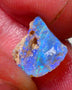 Lightning Ridge Rough Opal 3.50cts Crystal Base Knobby formation Gorgeous Bright Greens & Blues 12x10x7mm NS312