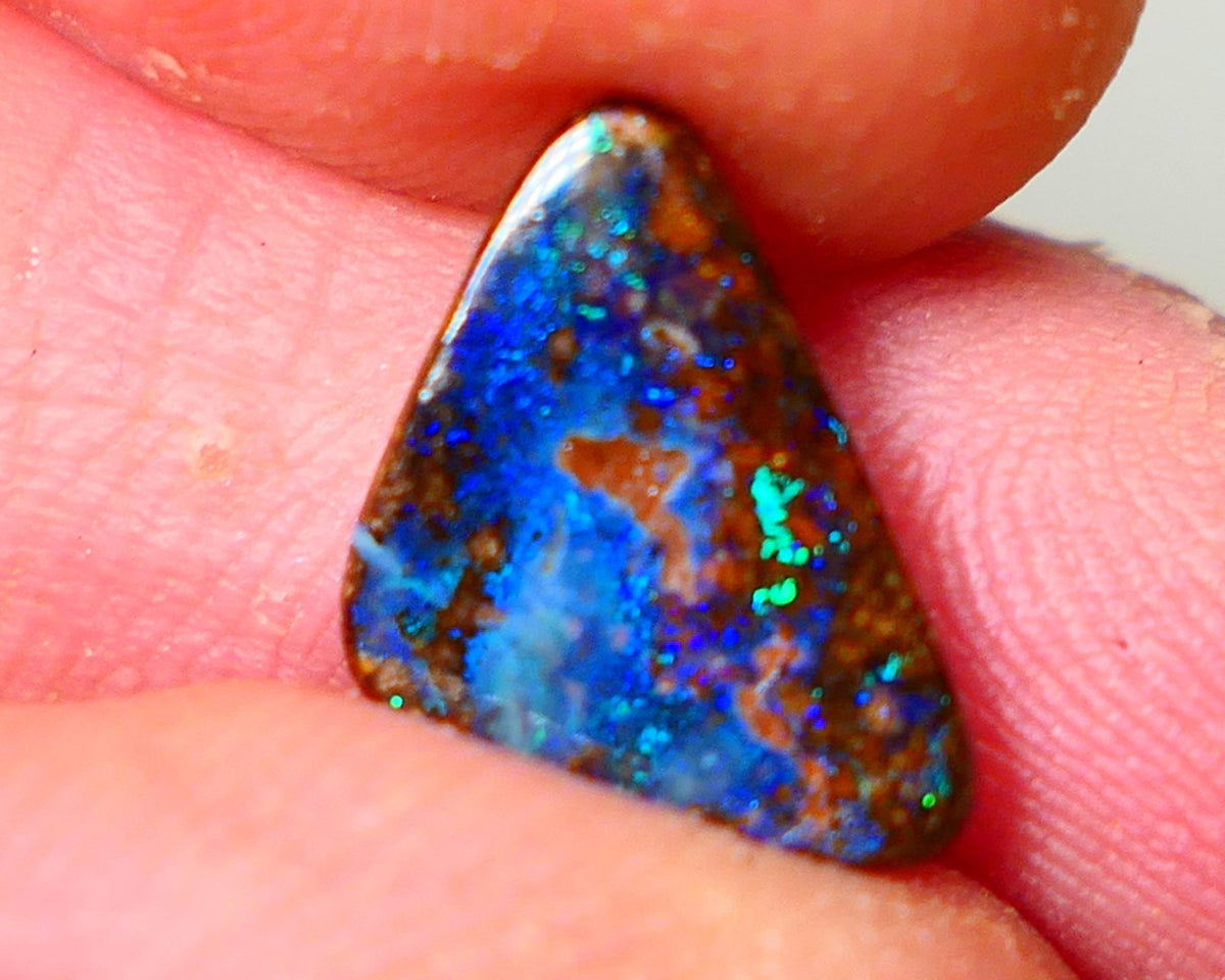 Queensland Boulder opal Polished Gemstone cts  Winton Bright Blue/Green fires showing Weekly Deal 2