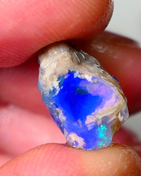 Lightning Ridge Knobby opal rough showing nice bright colours details to come 12.75cts 17x16x10mm ALP106