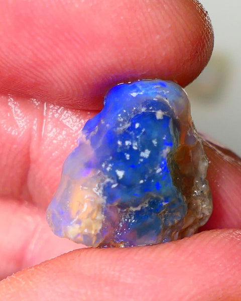 Lightning Ridge Knobby opal rough showing nice bright colours details to come 12.75cts 17x16x10mm ALP106