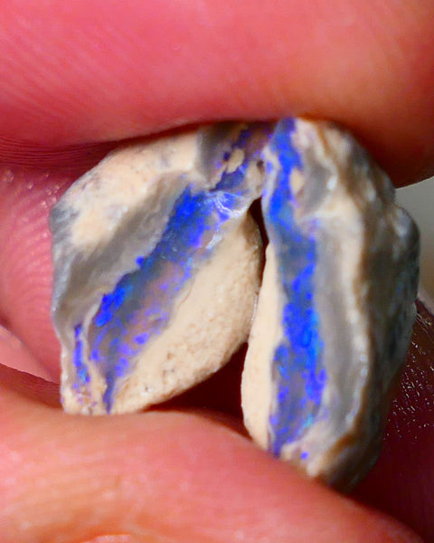 Lightning Ridge Gamble Knobby opal rough showing nice bright colours 8.50cts 15x10x9mm to 15x105mm ALP113