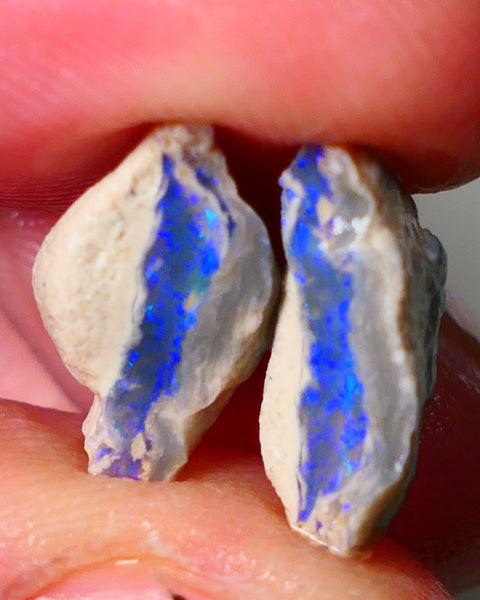 Lightning Ridge Gamble Knobby opal rough showing nice bright colours 8.50cts 15x10x9mm to 15x105mm ALP113