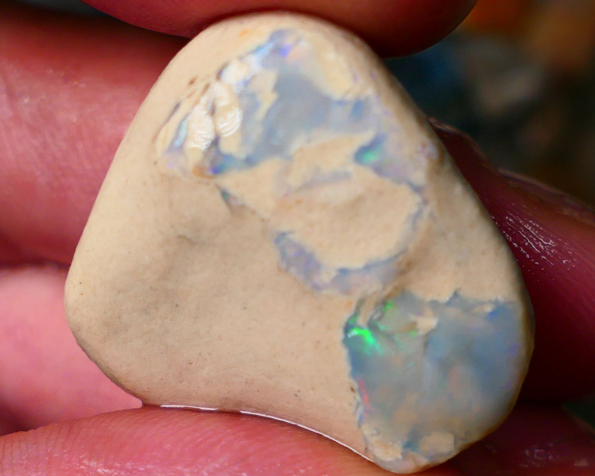 Lightning Ridge Gamble 42.00cts knobby opal formation rough clay/sand host rock 27x26x14mm AUCTION26