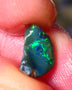 Lightning Ridge small Black opal rub rough Displaying bright Multi colours 11x7x4mm ALP151