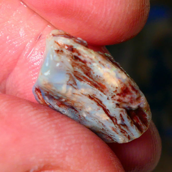 Lightning Ridge Knobby opal rough 9.25cts showing nice bright Multi colours  19x14x7mm ALP146