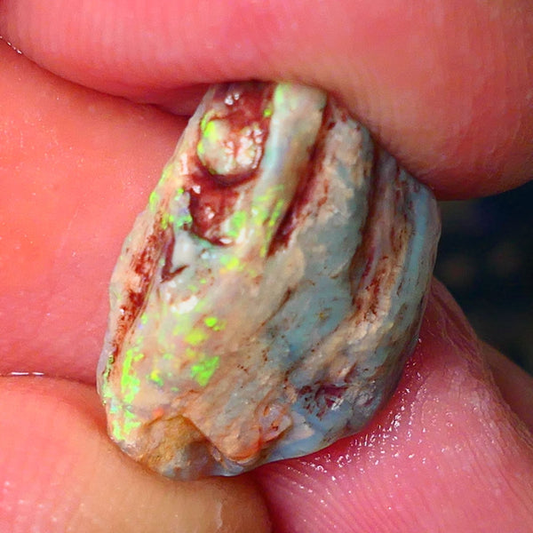 Lightning Ridge Knobby opal rough 9.25cts showing nice bright Multi colours  19x14x7mm ALP146