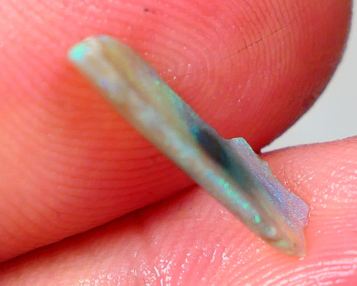 Gorgeous L/Ridge Dark Crystal opal rub/rough 1.40cts Suitable for inlay or backing Stunning Greens & blues 17x6x2mm Auction44