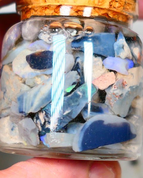 Lightning Ridge Rough Opal 260cts Potch & some Colours to go at and explore 16mm to chip size Auction75(Jar8)