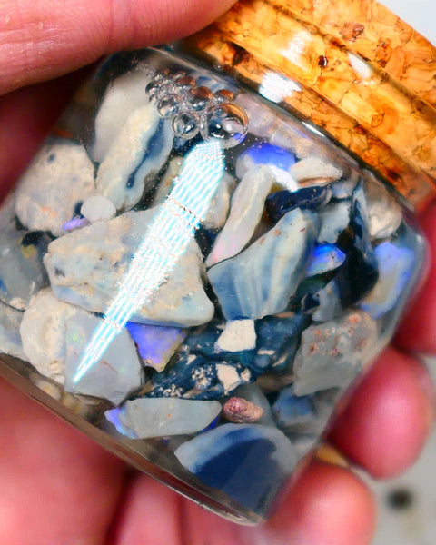 Lightning Ridge Rough Opal 260cts Potch & some Colours to go at and explore 16mm to chip size Auction75(Jar8)