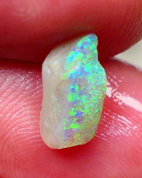 Lightning Ridge Rough Crystal Seam opal rub/rough 1.70cts Stunning Display of Yellows/greens/blues to cut and polish a small stone 11x6x4mm Auciton125