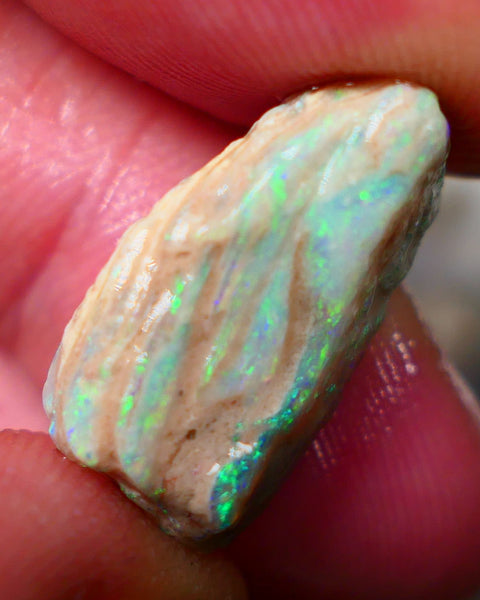 Lightning Ridge Stacked/layer opal formation rough 12.00cts Lots of Nice Multicolour on display here who wants to gamble or collect ? 22x13x7mm Auction152