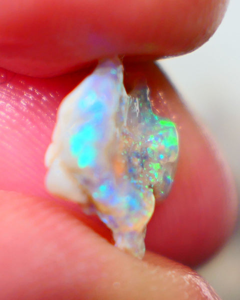 Lightning Ridge Small Untouched Crystal knobby opal rough 2.75cts Showing nice Blue/green/yellow colours 12x11x4mm Auction151