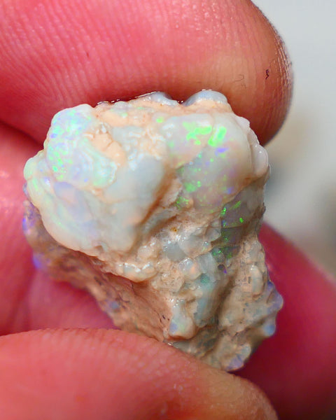 Lightning Ridge Rough opal formation 13.80cts Untouched Displaying lovely Multi colours See video  20x16x8mm Auction146