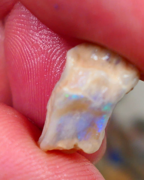 Light opal formation rough L/Ridge 5.50cts Sold as gamble showing some blue/green flashes of fires 17x9x6mm Auction165