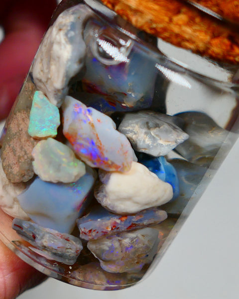 Lightning Ridge Rough Opal 120cts Potch & Colours to go at and explore 15mm to chip size Auction160JAR1