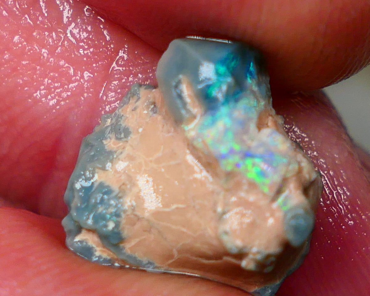 Lightning Ridge Untouched Seam opal formation rough 4.50cts Showing some nice bright Multicolours collect or gamble 13x12x7mm GMB-012