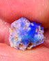 Lightning Ridge Untouched Dark base Crystal Pea Knobby opal rough 2.70cts Very Bright Vibrant Deep Royal Blue fires to gamble 10x10x6mm GMB-023