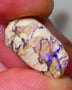 Lightning Ridge Opal formation rough 9.50cts Bright Blues fires to opal veins on one side of this sand/clay host 17x11x9mm GMB-019