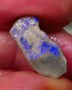 Lightning Ridge Dark base opal rub/rough Blues showing on exposed face 20x9x8mm GMB-050