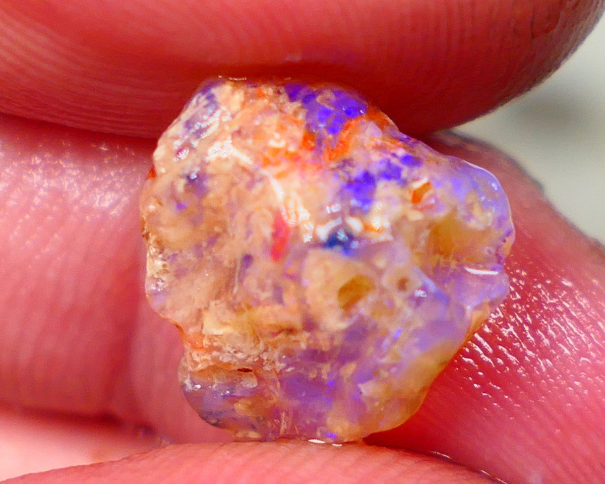 Lightning Ridge Untouched Crystal knobby opal rough 4.75cts Blues to explore sold as gamble 13x13x6mm GMB-049