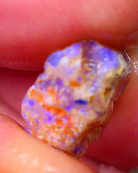 Lightning Ridge Untouched Crystal knobby opal rough 4.75cts Blues to explore sold as gamble 13x13x6mm GMB-049