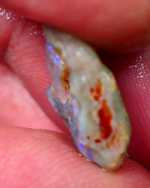 Lightning Ridge Seam opal formation 5.10cts Interesting specimen with colours sold as gamble 17x9x6mm  GMB-040