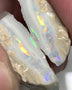 Lightning Ridge Rough Opal Grey /Crystal 25cts Cutters Candy® Exotic Seam Split Gem Grade packed with Super Bright Rainbow of fires in stunning bars 21x13x6mm & 15x12x7mm WST39