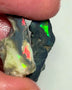 Lightning Ridge Opal Rough n Rub Pair Black & Dark Bases 15cts Showing nice Bright Multifires  23x18x5 & 22x10x4 mm WAE64