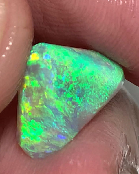 Lightning Ridge Crystal Opal Rub Gem Grade Miners Bench® 3.2cts Stunning bright Multifires 13x9x4mm WST45