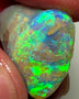 Lightning Ridge Opal Crystal Base Vibrant knobby Rough Rub 9.5cts Stunning  Bright Multicolours 18x14x6mm WAD61