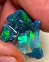 Lightning Ridge Black & Dark Base Seam Opal rough 7.7cts Gorgeous & Vibrant bright Multifires 18x14x3mm & 16x15x1mm WAA63