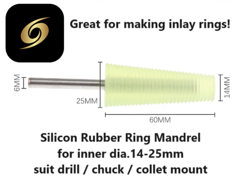 NEW FOR 2024 OFM'S PULSAR™ RING MANDREL MULTI FIT FROM 14-25MM SUITABLE FOR MAKING INLAY RINGS