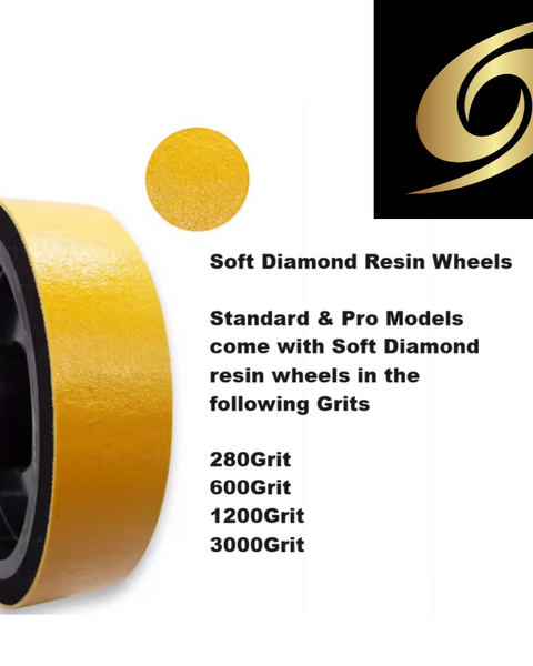 PULSAR DIAMOND™ "Slick 6 Standard" Cabbing Machine 6 wheels x 6"/150mm (2 x metal Weld & 4x Diamond Resin) Flat lap attachment & More UK Delivery Lapidary Cab Cabber Grinding Polishing