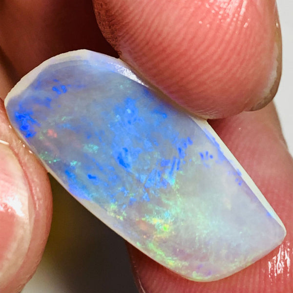 Australian Lightning Ridge Rough / Rub Big Crystal opal  6.1cts Nice Multifires 24x13x1.5mm WSM15