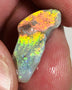 Australian Rough Opal 5.8cts Exquisite Handpicked Select Semi Black Untouched Seam Super Bright Multi colour fires to Cut / carve 20x8x6mm GEM1949