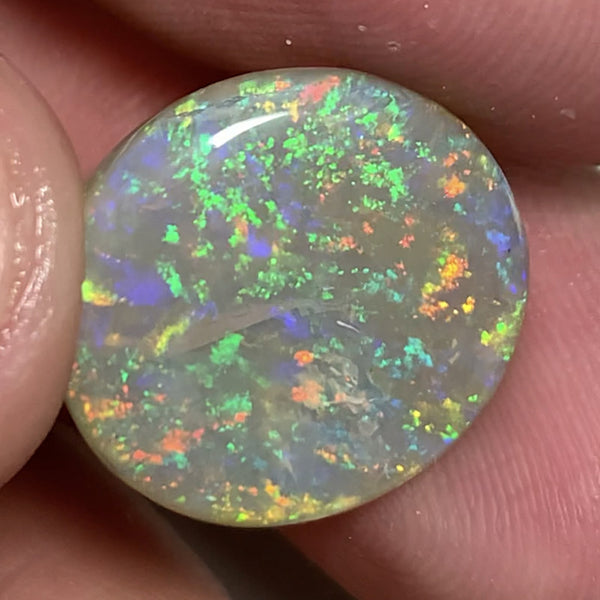 Australian Semi Black Crystal Opal Gemstone 10cts Vintage 40yrs+ Lambina SA N7 Body Tone B5 Brightness Stunning Multi fires & Floral pattern 17x17x4mm WSR74