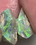 Australian Rough Opal Semi Black 13.5cts Cutters Candy  Gemmy Seam Split High Grade Vivid & Bright fires in stunning bars  18x9x9mm & 14x10x8mm WSN48