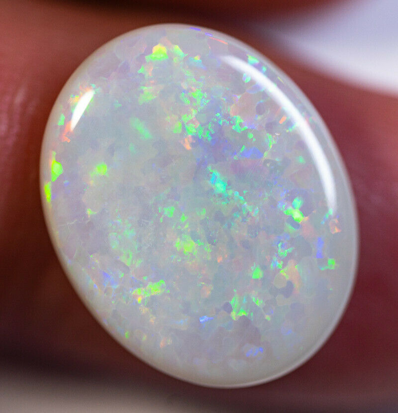 Australian Semi Black Opal Gemstone 8.5cts N8 Body Tone B4 Brightness Stunning Multi fires Floral pattern 19x15x4.5mm GEM888