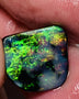 Lightning Ridge Black Opal Rough Rub 3.7cts Mulga® Field of Grawin Super Bright Yellow Orange & Red on Black 14x13x3mm WSJ49