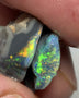 Australian Rough opal GEM GRADE Mulga® Field Blacks Pair 13cts  Beautiful & Bright Fires for cutters 18x13x6mm & 16x11x4mm WSH16