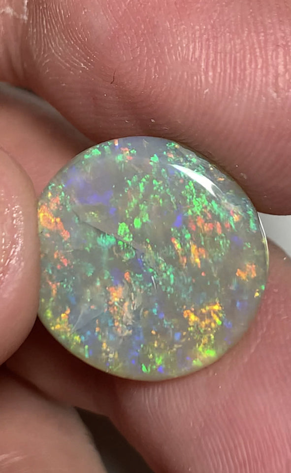 Australian Semi Black Crystal Opal Gemstone 10cts Vintage 40yrs+ Lambina SA N7 Body Tone B5 Brightness Stunning Multi fires & Floral pattern 17x17x4mm WSR74