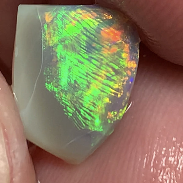 Australian Opal Crystal Rough / Rub / Preform 1.5cts Ultra rare Finger Print Pattern combo pattern amazing Super Bright Multi fires 11x9x2mm WSD950