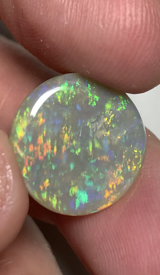 Australian Semi Black Crystal Opal Gemstone 10cts Vintage 40yrs+ Lambina SA N7 Body Tone B5 Brightness Stunning Multi fires & Floral pattern 17x17x4mm WSR74